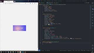 Hover effect for the button. Tracking the cursor position.