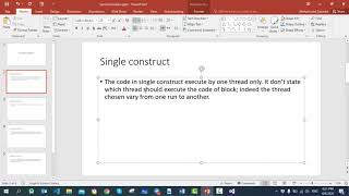 OpenMP Single Construct