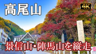 【4K JAPAN】高尾山・景信山・陣馬山を縦走｜登山ルート全部紹介｜紅葉最後のロングトレイル｜（Mt.Takao）-2022/11/11