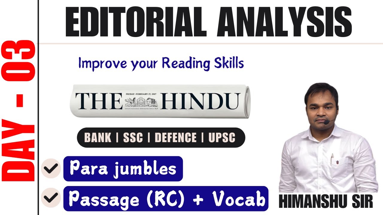Editorial Analysis Day 03 Vocab Grammar Reading Skimming