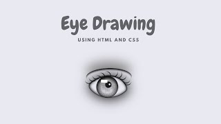 Draw eye using pure HTML and CSS | #css_design #quickcode