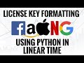 LEETCODE - LICENSE KEY FORMATTING IN PYTHON IN LINEAR TIME