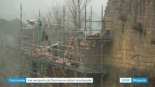 Patrimoine : les remparts de Domme se refont une beauté