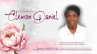 Celebrating the Life of Ms. Clemon Daniel | Live Funeral Service.