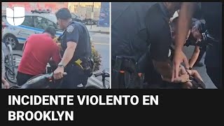 Violento enfrentamiento entre migrantes y policías de Nueva York: seis inmigrantes fueron detenidos