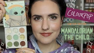 NEW ColourPop + Disney The Mandalorian THE CHILD Palette | Swatches, Comparisons + Tutorial