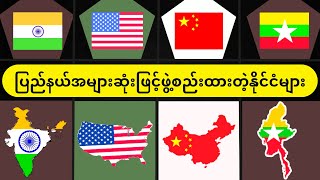 ကမ္ဘာပေါ်ရှိ ပြည်နယ်အများဆုံးဖြင့်ဖွဲ့စည်းထားတဲ့နိုင်ငံများ