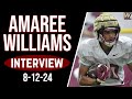 FSU Freshman TE/DE Amaree Williams talks Transition to College, Reps at TE | FSU Football | Warchant