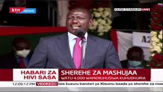 Deputy President William Ruto responds to ODM Leader Raila Odinga on BBI during #MashujaaDay