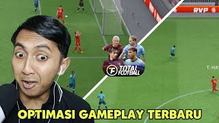 REVIEW GAMEPLAY TERBARU YANG SUDAH DIOPTIMASI MAKIN REALISTIS‼️TOTAL FOOTBALL INDONESIA