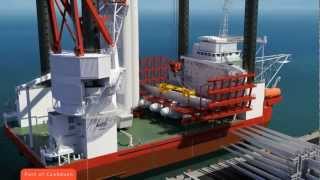 SEAJACKS - Meerwind - Offshore Windfarm 3D