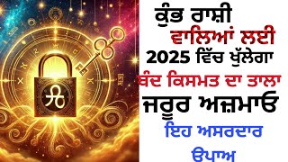 ਕੁੰਭ ਰਾਸ਼ੀ ਵਾਲਿਆਂ ਲਈ 2025 ਵਿੱਚ ਖੁੱਲੇਗਾ ਬੰਦ ਕਿਸਮਤ ਦਾ ਤਾਲਾ ਜਰੂਰ ਅਜ਼ਮਾਓ ਅਸਰਦਾਰ ਉਪਾਅ@PunjabitotkeAsli