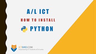 Python Sinhala Tutorial - 1 - Installing Python
