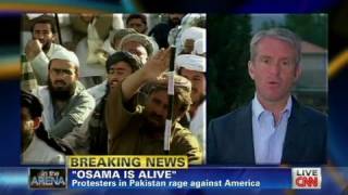 CNN: 'Osama is alive' say protesters