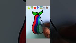 🍐🥬🍅🫐🚟🐘🦬Mix emoji Drawing|Satisfying Creative Art#viral#shortfeed#reels#shorts#drawing#emoji#mixart