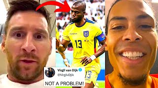 FOOTBALLERS REACT TO QATAR VS ECUADOR - ENNER VALENCIA 2 GOALS | FIFA WORLD CUP REACTION