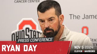 Ryan Day discusses OSU's left side of the OL, stresses Buckeyes aren't overlooking Purdue