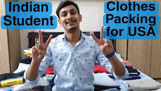 INDIAN Student Clothes Packing for USA! | What to pack as an International Student