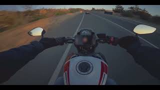 Sunset ride around Malta | POV | Triumph Trident 660 | Zard exhaust + Quickshifter | 4K