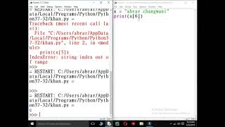 python string #10 indexing in hindi /urdu