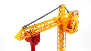 BRIO World - 33835 Light Up Construction Crane