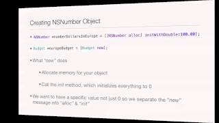 Objective-C Tutorial - Lesson 22: Part 1: NSNumber Object