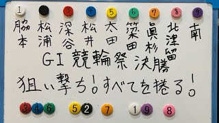 【競輪予想】ＧI小倉競輪祭決勝をプロ予想家が絞りに絞って一撃捲りのマジ予想！！