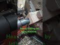 Heavy drilling by lathe machine