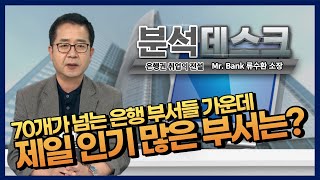 [분석데스크] 은행권 취업 시, 가장 인기 많은 부서는?