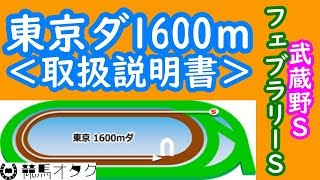 【フェブラリーS】東京ダート1600ｍの取扱説明書（コース解説）