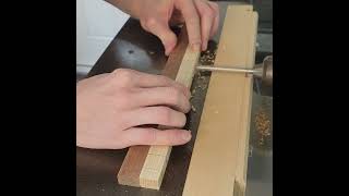 Horizontal Mortising for Dowels