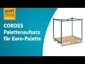 CORDES Palettenaufsatz, offen, für Euro-Palette, lackiert