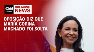 Oposição diz que María Corina Machado foi solta | CNN ARENA