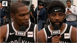 Kevin Durant & Kyrie Irving on Playing Together, Full Interview | 2019 NBA Media Day