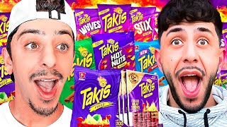 We Tried EVERY Takis Flavor in the World! (Ft. FaZe Rug)