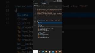 To find the number is Even or Odd using lambda function in python