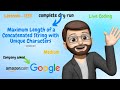 Maximum Length of a Concatenated String with Unique Characters || Recursion || Leetcode -1239