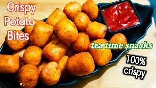 Crispy Potato Bites Recipe | Potato Recipes | Aloo Recipes | Tea Time Snacks
