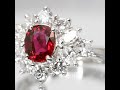 ルビー ペアシェイプダイヤモンドリング r 1.29ct d 1.32ct pt900 ruby diamond ring