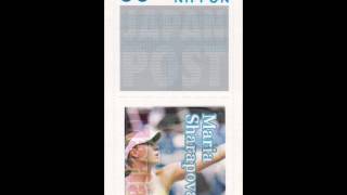 Maria Sharapova on postage stamps シャラポワの切手コレクション