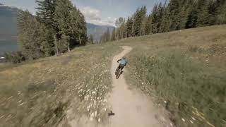 Kurt Sorge riding Revelstoke with FPV drone master Gab707