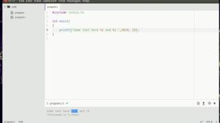 learn C - print integers and floats