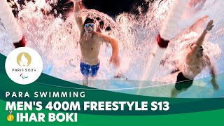 Ihar Boki Grabs Gold in Men's 400m Freestyle S13 | Para Swimming - Paris 2024 Paralympics