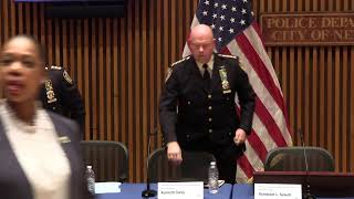Join @nypdpc and NYPD executives as they provide a briefing of the quarterly crime statistics and re