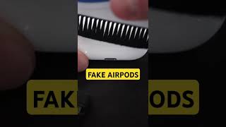 REAL VS FAKE AIRPODS 🤯 #shorts #real #ytshorts #fake #shortsfeed