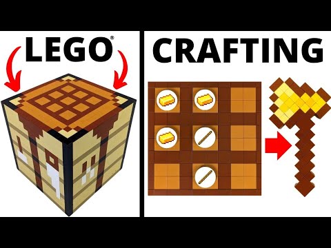 100% WORKING LEGO Crafting Table [Minecraft]