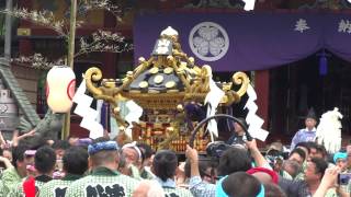 浅草町一（山谷）　浅草 三社祭 2015　浅草神社 境内 お祓い 町内神輿 【HD1080p】Sanja matsuri festival 2015