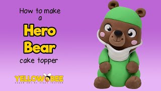 How to model a doctor or nurse hero bear cake topper | Sugarcraft | Cake Tutorial