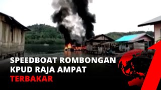 Speedboat Rombongan KPUD Raja Ampat Terbakar, Dua Penumpang Alami Luka | tvOne