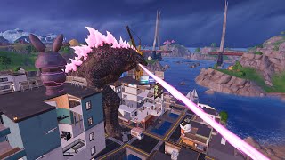 New Godzilla event Fortnite chapter 6 (boss + medallion gameplay)